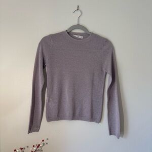 Purple Glitter Long Sleeve Sweater